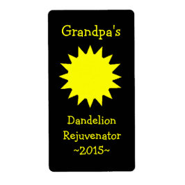 Hausgemachte Dandelion Wine Labels
