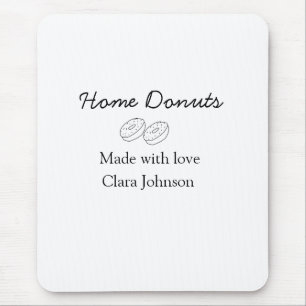 Hausgemachte Donuts Bäckerei fügen Sie Ihren Text  Mousepad