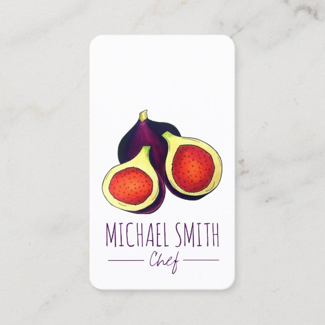 Hausgemachte Fig Jam Jelly behält sich die von Visitenkarte (Vorderseite)