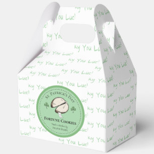 Hausgemachte Fortune Cookie St. Patrick's Day Boxe Geschenkschachtel