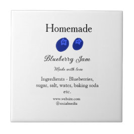 Hausgemachte Heidelbeermarmelade aus Liebe fügen T Fliese