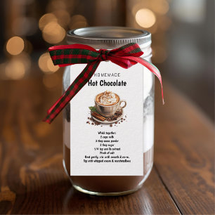 hausgemachte Hot Chocolate Rezept Geschenkanhänger