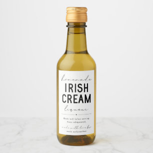 hausgemachte Irische Creme-Liköre Flaschenetikett Weinetikett