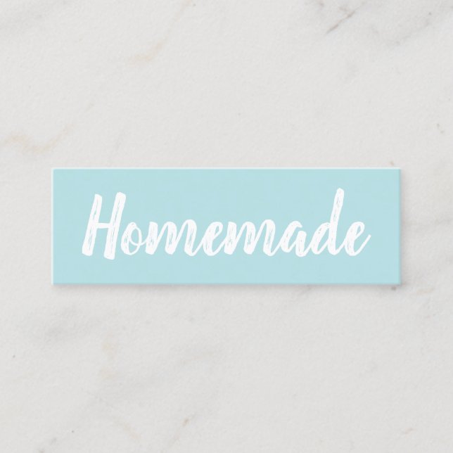 Hausgemachte minimalistisch-moderne, einfache Past Mini Visitenkarte (Vorderseite)