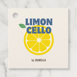 Hausgemachte Modern Creme Liebe Limoncello Liquor Geschenkanhänger