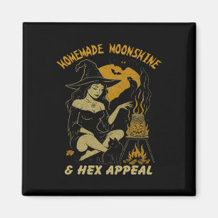 Hausgemachte Mondschine und Hex Appeal Halloween H Magnet