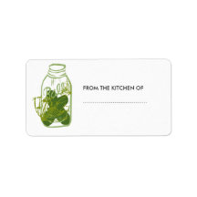 Hausgemachte Pickles Glas Jar Food hält