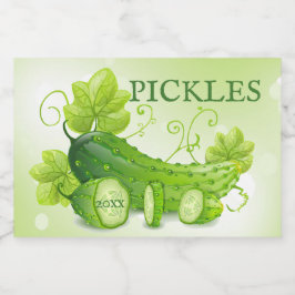 hausgemachte Pickles Lebensmitteletikett