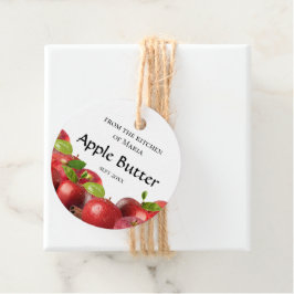 Hausgemachte Red Apple Butter Spread Canning 4 Zol Geschenkanhänger