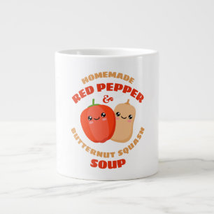 Hausgemachte Red Pepper und Butternut Squash Soup Jumbo-Tasse