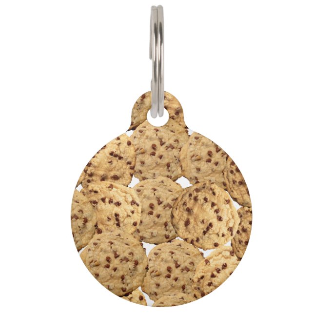 Hausgemachte Schokolade-Chip-Cookies Haustiermarke (Rückseite)