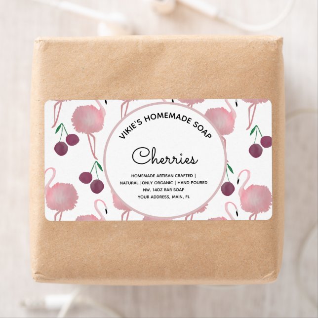 Hausgemachte Seife Business Cherries Wasserfarbe (Insitu)