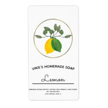 Hausgemachte Seife Business Wasserfarben Lemon