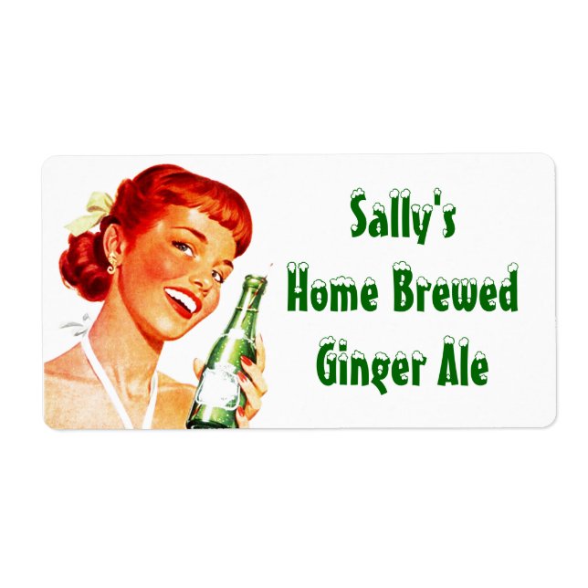 Hausgemachte Soda Labels Vintag Retro Pop Label (Vorne)