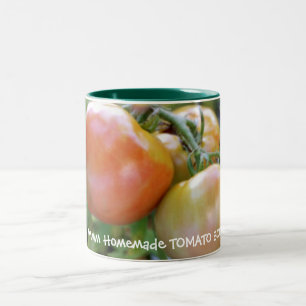 hausgemachte Suppe Zweifarbige Tasse