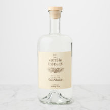 Hausgemachte Vanilla Extract Food and Beauty Label