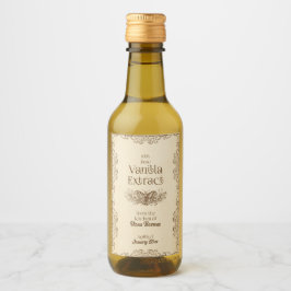 Hausgemachte Vanilla Extract Food and Beauty Label Weinetikett