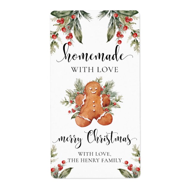 hausgemachte Weihnachtsgeschenke mit Weihnachtskle (Vorne)