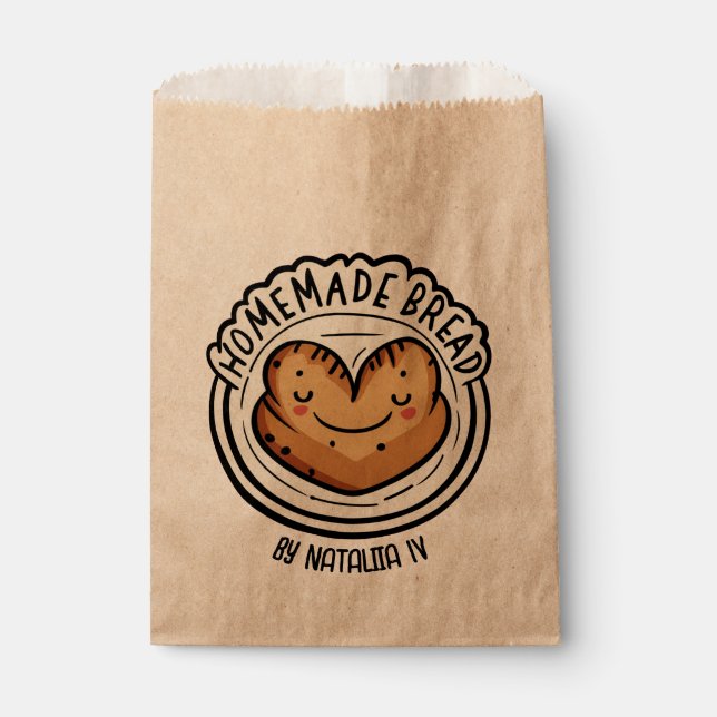 hausgemachtes Brot Geschenktütchen (Vorderseite)
