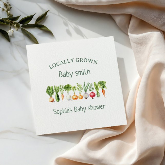 Hausgemachtes geschlechtsneutrales Babyshower-Them Serviette (Von Creator hochgeladen)