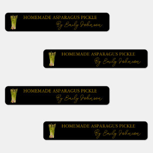 Hausgemachtes Spargel-Siegel Etiketten