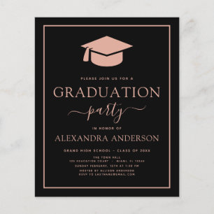 Haushalt 2022 Abitur Party Blush Pink Black Flye Flyer