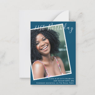 HAUSHALT 21. Geburtstag Einladung FOTO Keepake