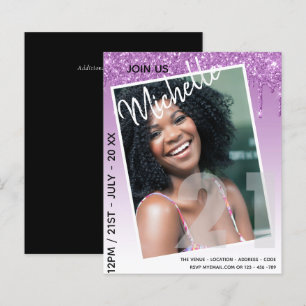 HAUSHALT 21. Geburtstag FOTO Driving Glitzer Einla