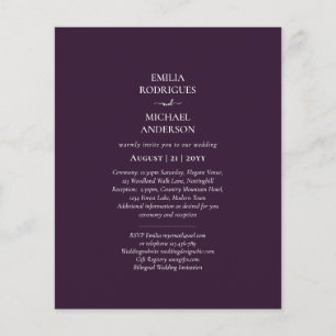 HAUSHALT 2in1 Bilingual Wedite Plum Lila Flyer