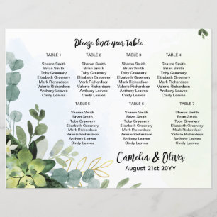 HAUSHALT 7 Tabelle Hochzeitssitze Diagramm Grünflä