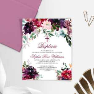 HAUSHALT Burgund Blush Girl Taufe