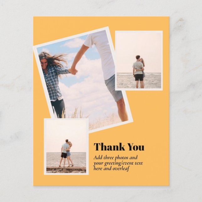 HAUSHALT DANK IHNEN Foto Collage Moderne Flyer (Vorne)