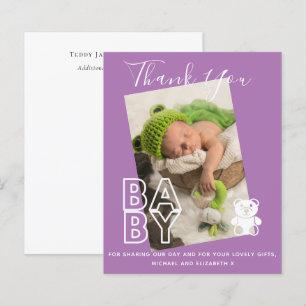 HAUSHALT DANK IHNEN Karten Neue Baby-Ankündigung