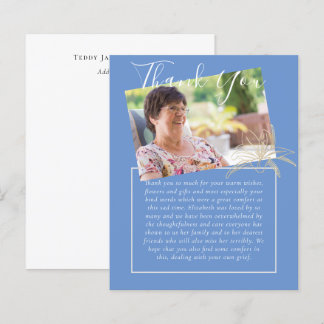 HAUSHALT Danke für das FOTO zur Beerdigung