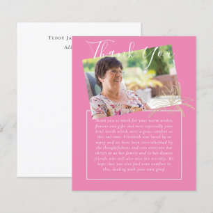 HAUSHALT Danke für das FOTO zur Beerdigung