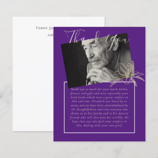 HAUSHALT Danke für das FOTO zur Beerdigung