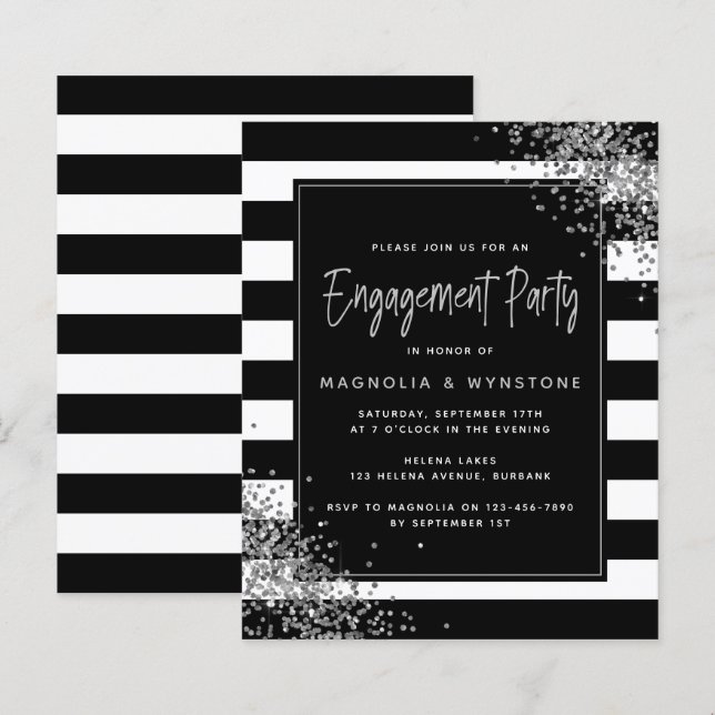 HAUSHALT - Einladung der Gruppe "Silberner Glitzer (Vorne/Hinten)