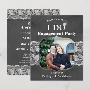 HAUSHALT Elegance Spitze I Tu Verlobung Einladung