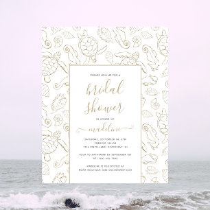 HAUSHALT Elegantes Gold Sea Brautparty laden ein