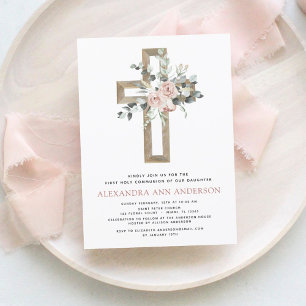 Haushalt Erste Heilige Kommunion Dusty Pink Rose