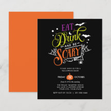 HAUSHALT Essen Drink und Beängstigend Halloween Ba