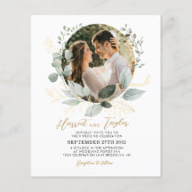 HAUSHALT Eukalyptus Foto Hochzeit Gold und Grüne