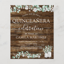 Haushalt Eukalyptus Rustikaler Wald Quinceanera