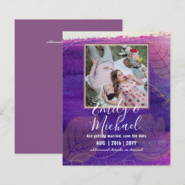 HAUSHALT FOTO Hochzeit SPAREN DIE DATEN Boho Abstr