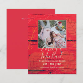 HAUSHALT FOTO Hochzeit SPAREN DIE DATEN Boho Abstr