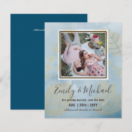 HAUSHALT FOTO Hochzeit SPAREN DIE DATEN Boho Abstr