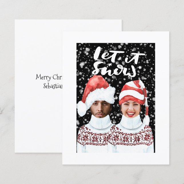 HAUSHALT Foto Personalisiert Weihnachten Lassen Si (Vorne/Hinten)