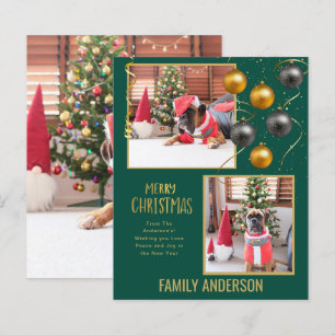 HAUSHALT FOTO Weihnachten Gruß Gold