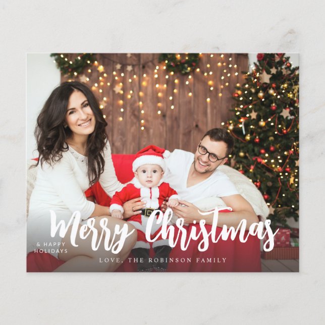Haushalt Frohe Weihnachten Minimalistisches H Foto Flyer (Vorne)