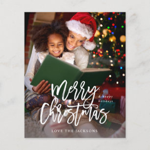 Haushalt Frohe WeihnachtskalligraphieVertikales Fo Flyer